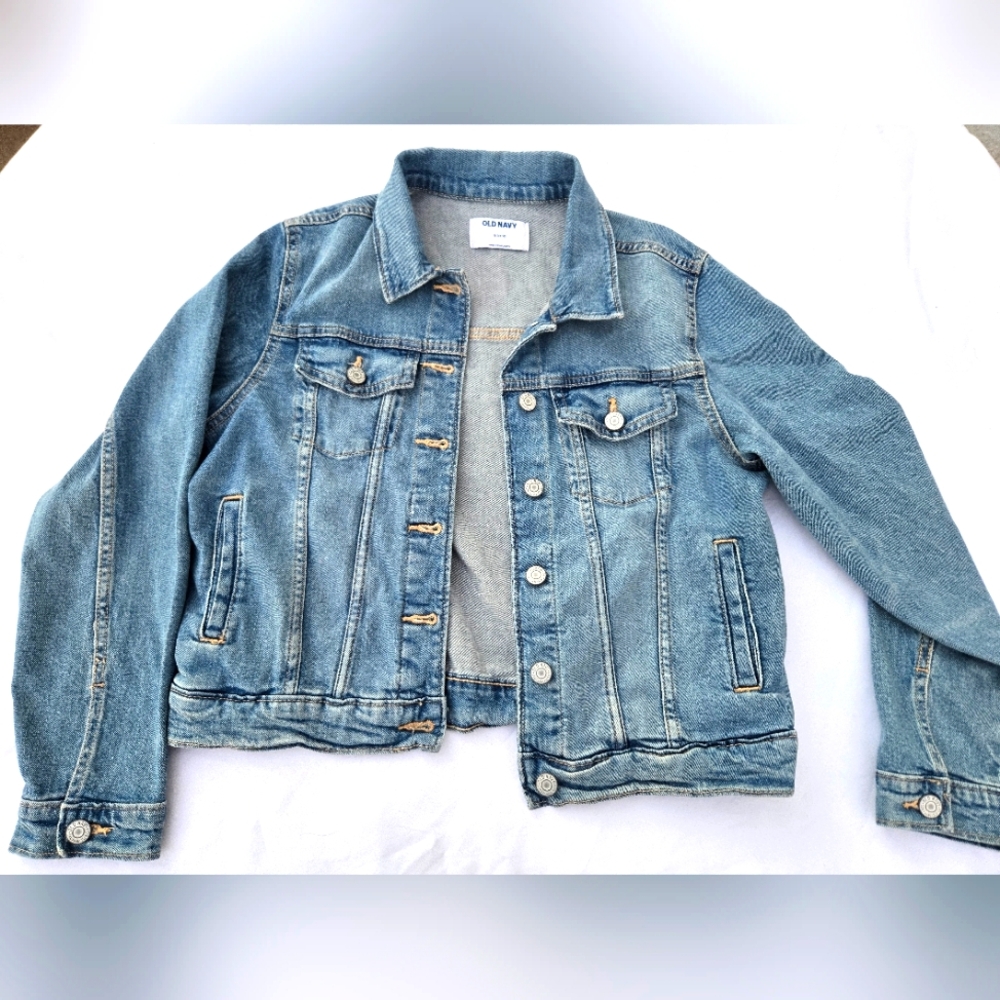 Old Navy Girls Light Blue Denim Jacket
